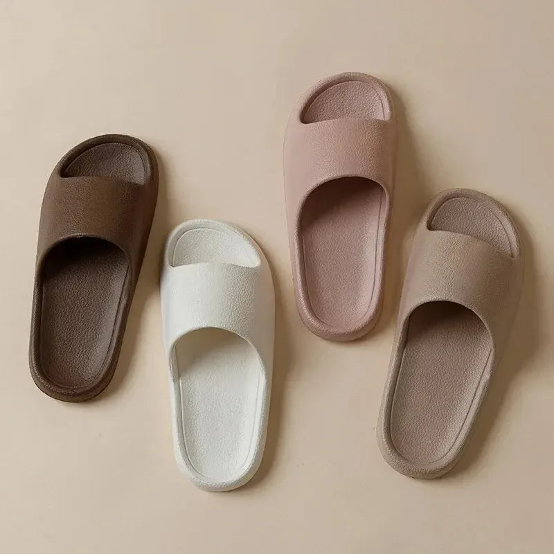 Super Soft Sole Eva Slippers Summer Women Thick Soles Non-slip Home Indoor Outdoor Couple Slippers Bath Flip Flops