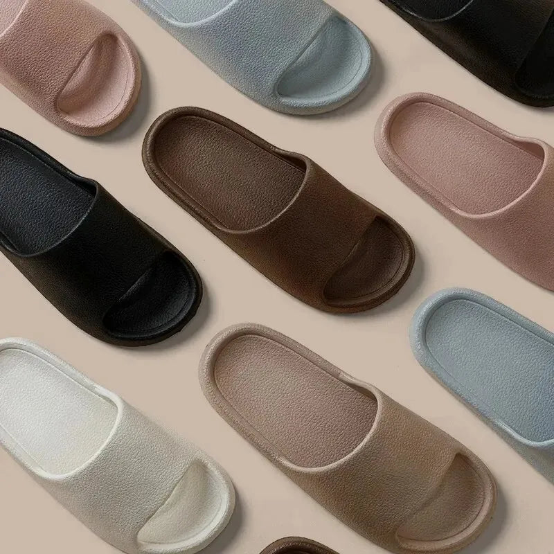 Super Soft Sole Eva Slippers Summer Women Thick Soles Non-slip Home Indoor Outdoor Couple Slippers Bath Flip Flops